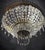 Beautiful antique crystal and copper Empire ceiling lamp. In a very beautiful Empire style. This lamp used to hang in the...