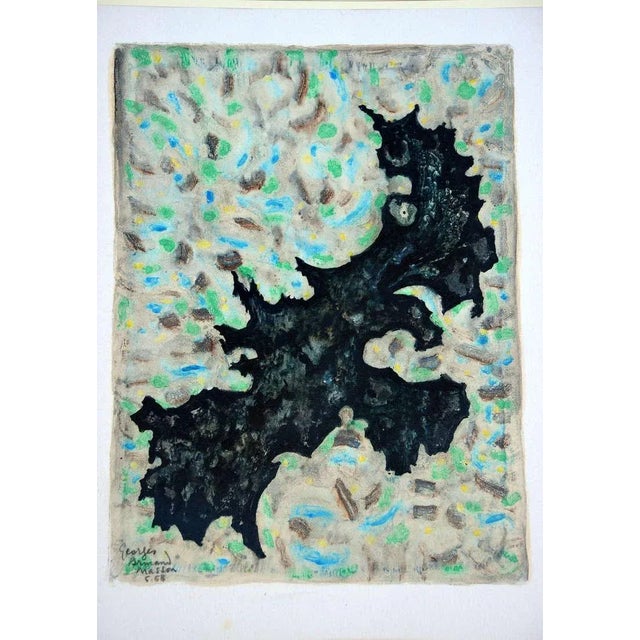 Mid 20th Century Colorful Monotypes by Georges-Armand Masson - A Pair For Sale - Image 5 of 11