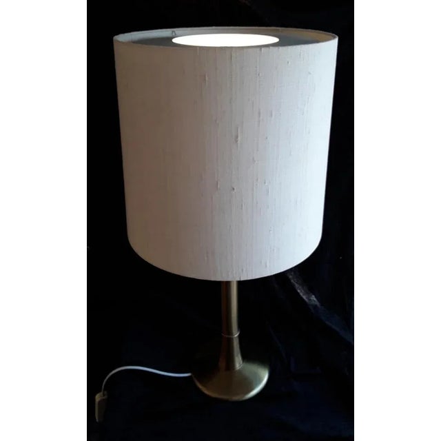 1970s 3-Flame Table Lamp with Gilt Metal Foot, 1970s For Sale - Image 5 of 7