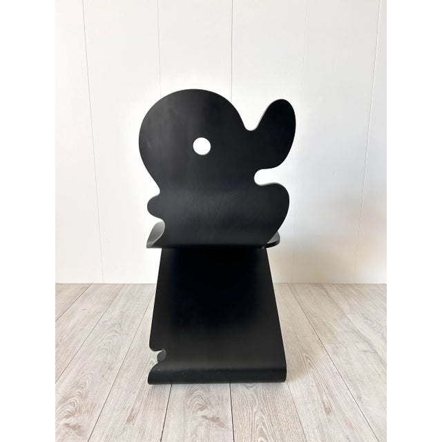 Black Vintage Chair by Verner Panton, 1992 For Sale - Image 8 of 10