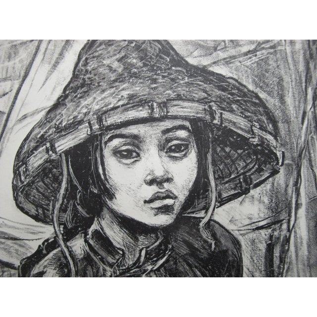 Figurative Marion Greenwood Signed Limited Edition Lithograph Sampan Girl For Sale - Image 3 of 7