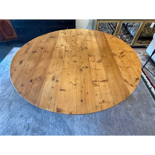 Irish Pine Wood Display/Dining Table, 78 Inches For Sale - Image 4 of 12