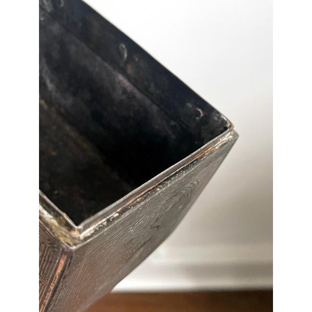Fine Korean Iron Box with Silver Inlay Joseon Dynasty For Sale - Image 11 of 18