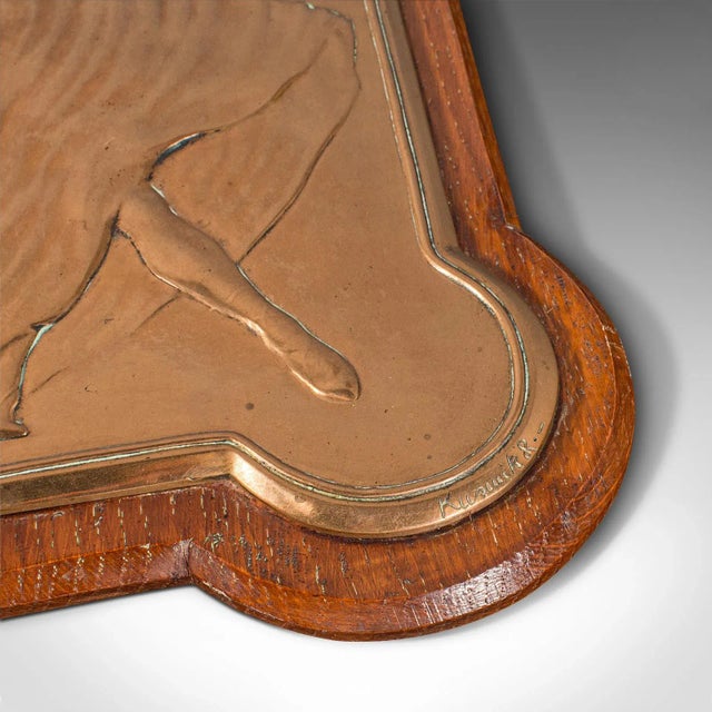 1900s Victorian Pair of Italian Antique Carnival Plaques, Venetian, Bronze, Decorative For Sale - Image 9 of 10