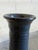 Mid 20th Century Cylinder Umbrella Vase Mottled Blue Studio Pottery Ribbed Tall Mid 20th Century For Sale - Image 5 of 10