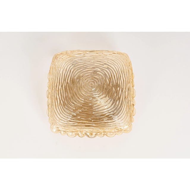 Amber Glass Sconces in Thumbprint Shape, Germany, 1970s, Set of 2 For Sale - Image 4 of 10