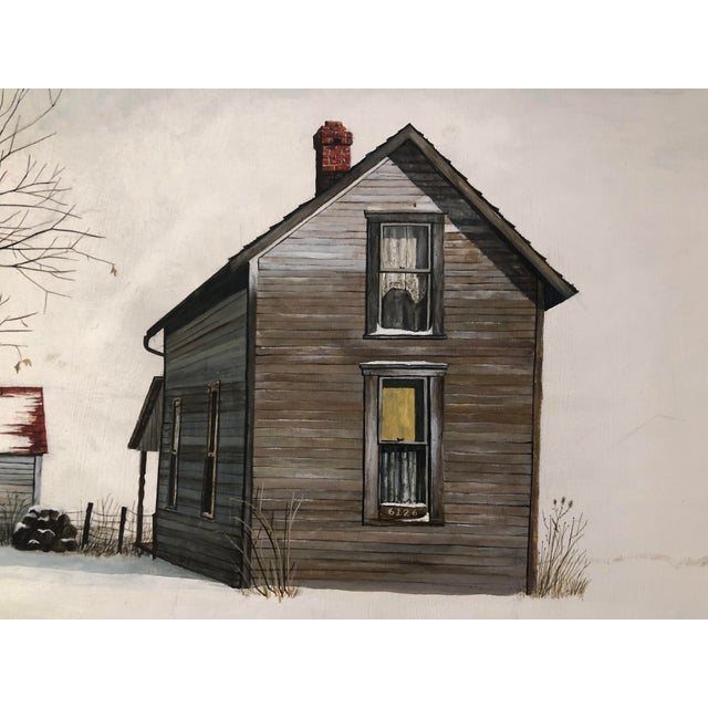 1960s Oil Painting on Canvas Board, 1966 by J. Kock For Sale - Image 5 of 13