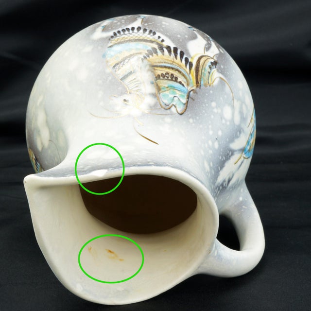 Mid Century Sascha Brastoff Pitcher Hand Painted With Decorated Camels 1950’s For Sale - Image 9 of 11