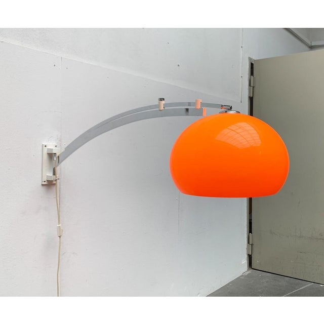 Mid-Century Space Age Extendable Arc Wall Lamp, 1960s For Sale - Image 6 of 18