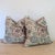 Thibaut Thibaut Cleo Pillows in Plum & Blue With Schumacher Glazed Linen Backs For Sale - Image 4 of 7