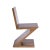 Zig Zag Chair in Brown For Sale In Los Angeles - Image 6 of 6