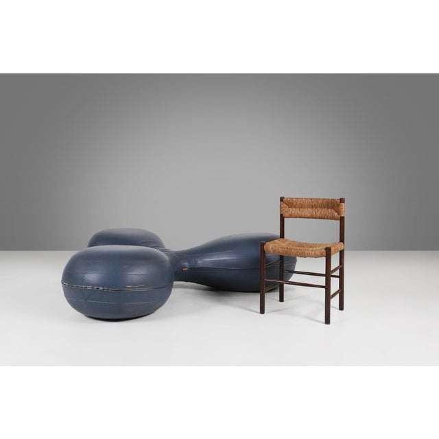 Leather Pouf by Lowie Vermeersch for Durlet, Belgium, 1999 For Sale - Image 13 of 16