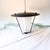 Black Mid-Century Modern Pendant Lamp in Glass and Metal, 1970s For Sale - Image 8 of 13