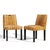 Mid-Century Modern Edward Wormley for Dunbar Mid Century Brass Handled Dining Chairs - Pair For Sale - Image 3 of 13