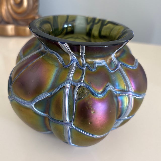 Bottle Green Pallme-Konig & Habel Bohemian Art Glass For Sale - Image 8 of 8