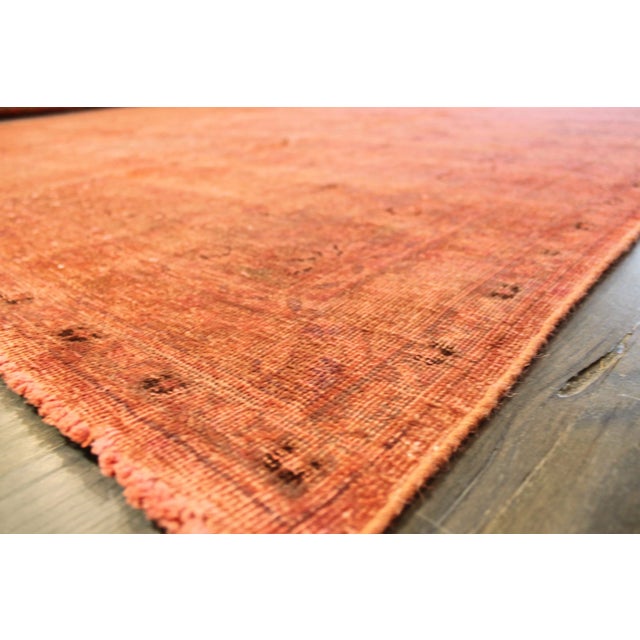Traditional Mid-20th Century Overdyed Rug For Sale - Image 3 of 8
