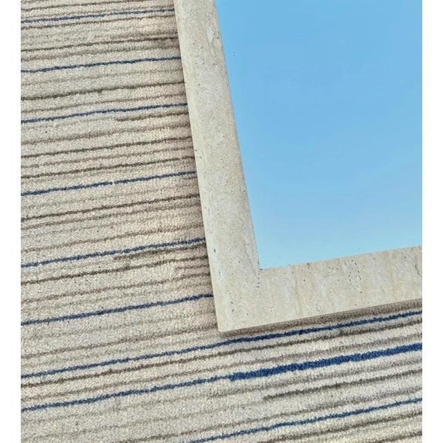 1980s Postmodern Marbleized Formica Wall Mirror For Sale In Miami - Image 6 of 10