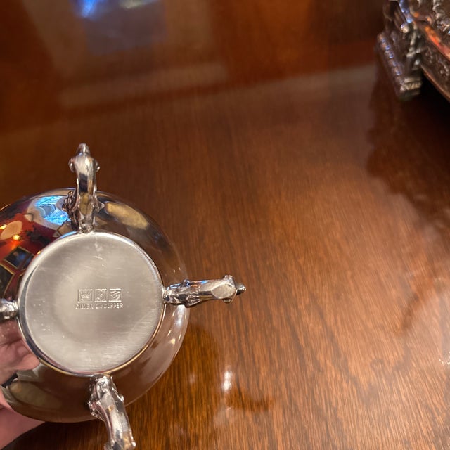 Silverplated Footed Bowl For Sale - Image 6 of 6