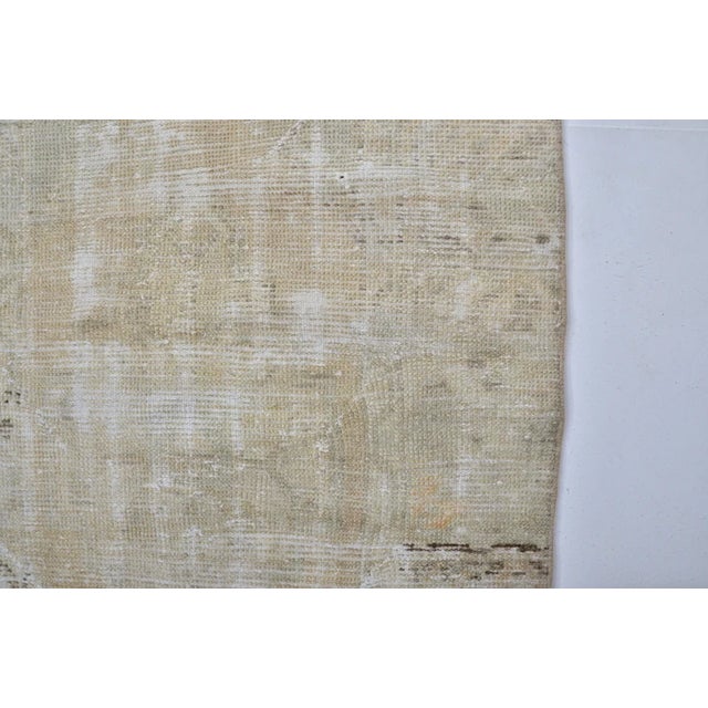 1950s Small Oushak Floral Carpet For Sale - Image 9 of 10