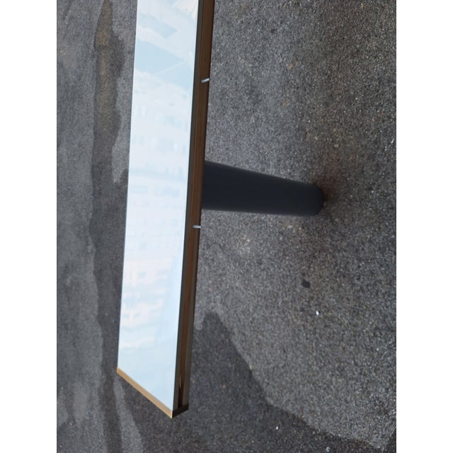 Wood Console in White Lacquer with Cylindrical Plastic Legs by Tresoldi Salvati, 1980s For Sale - Image 7 of 11