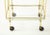 1950s 1950s Italian Solid Brass Two-Tier Bar Cart For Sale - Image 5 of 11