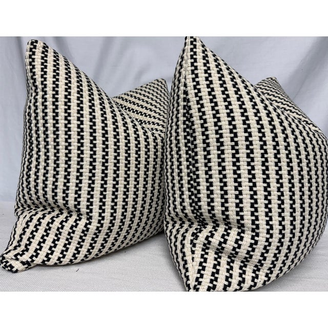 Transitional Dedar "Catinelle" in Color 001 22" PIllows-A Pair For Sale - Image 3 of 3
