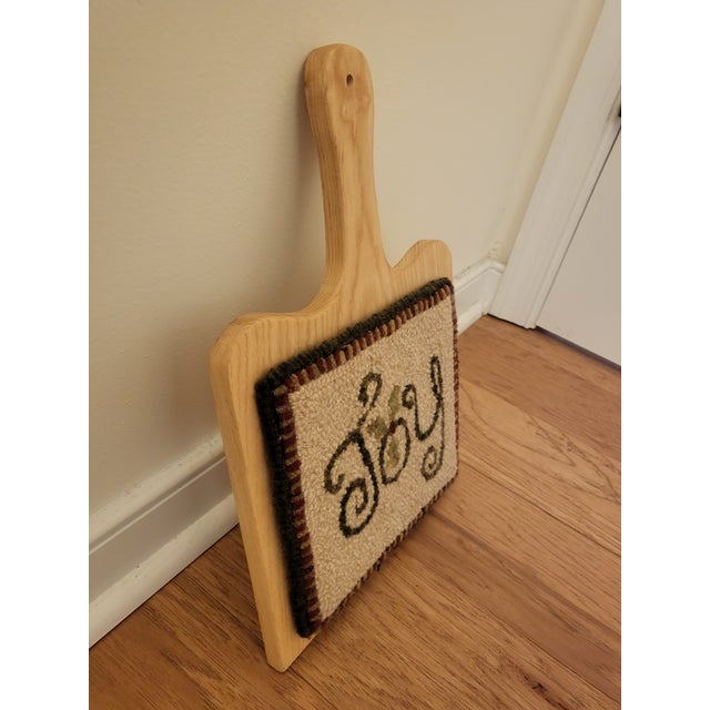 "Joy On Board" - Hand Hooked Rug By Designer Sheila Arbogast, Artist / Owner, Prairie Road Designs Hand Hooked Rug - 100%...