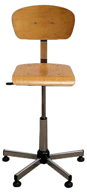Adjustable Architect's Chair in Chromed Metal, 1960s