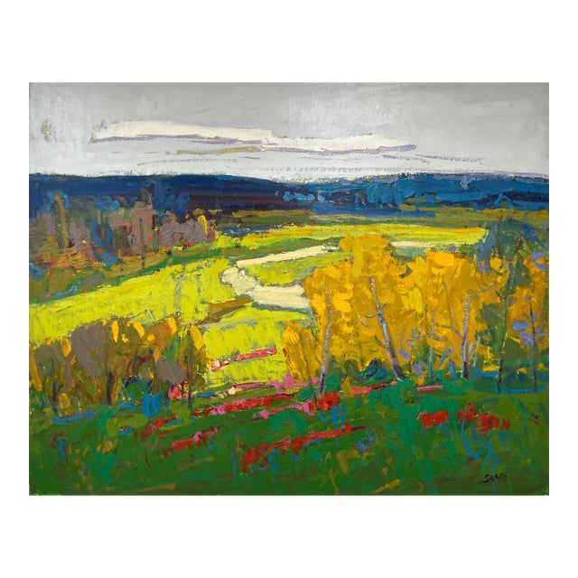 Impressionistic Landscape Original Oil Painting For Sale