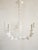 2020s Florian Troy Lighting White Gesso Leaf Motif Chandelier For Sale - Image 5 of 12