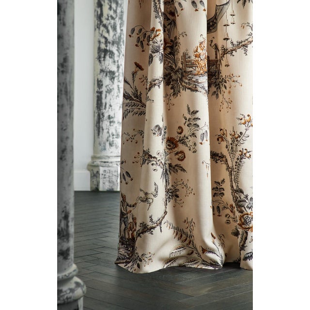 Trailing floral vines create an open frame around the emperor‚Äôs musician as birds and peacocks listen on intently. This...