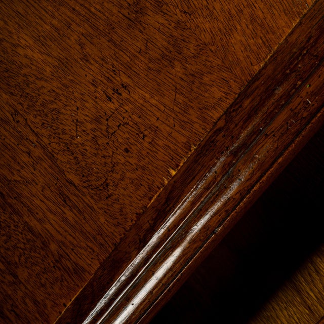 Vintage Burl Walnut Nightstands by Fine Arts Furniture With Brass Handles - A Pair For Sale - Image 14 of 18