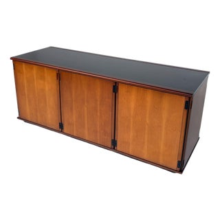 Mid-Century Wood Sideboard attributed to Gianfranco Frattini, Italy, 1970s For Sale