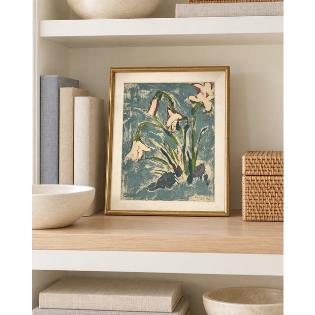 Bunny Williams Home Vintage Abstract Floral Art Print by Zolo Palugyay - 16" X 20" For Sale - Image 4 of 9