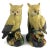 1950s Yellow Painted Mid Century Clay Owls - a Pair For Sale - Image 12 of 12