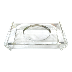 Vintage Crystal Clear Lucite Tissue Box Holder