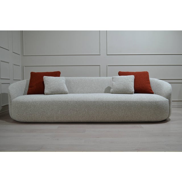 The rounded, curved shape, is crafted into the unique and original design of this well-proportioned and visually...