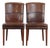 Dining Chairs in Sheepskin Leather, Set of 2 For Sale