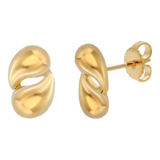 Elsa Peretti for Tiffany Co Vintage Bean Design 18 Karat Gold 0.50 Inch Earrings - 2 Pieces For Sale