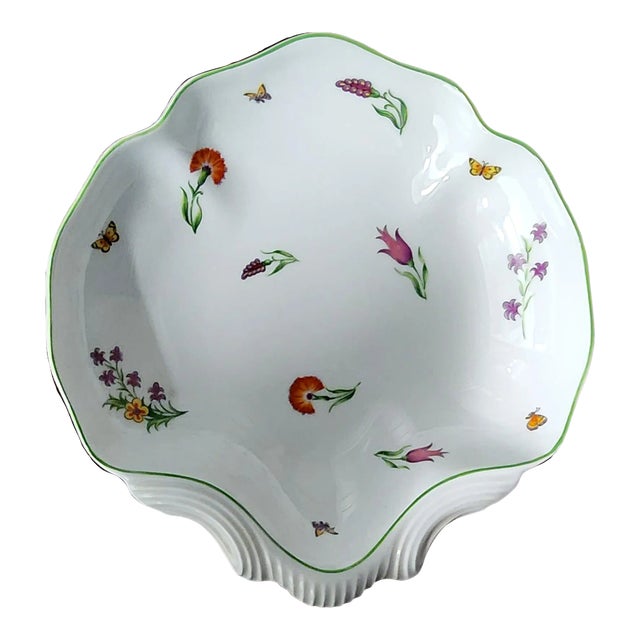 Tiffany & Co. Limoges "Tiffany Garden" Fine Porcelain Shell Bowl For Sale