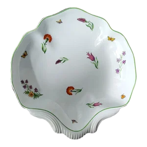 Tiffany & Co. Limoges "Tiffany Garden" Fine Porcelain Shell Bowl