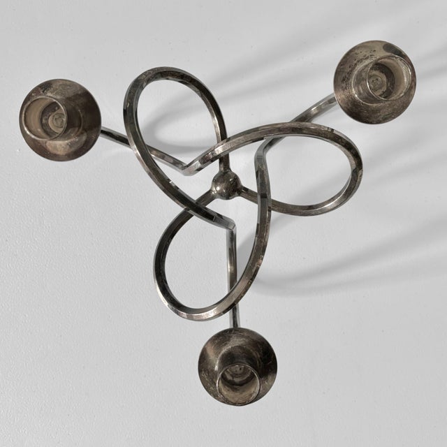 Candlestick in Silver-Plated Brass by Josef Frank for Svenskt Tenn For Sale - Image 6 of 8
