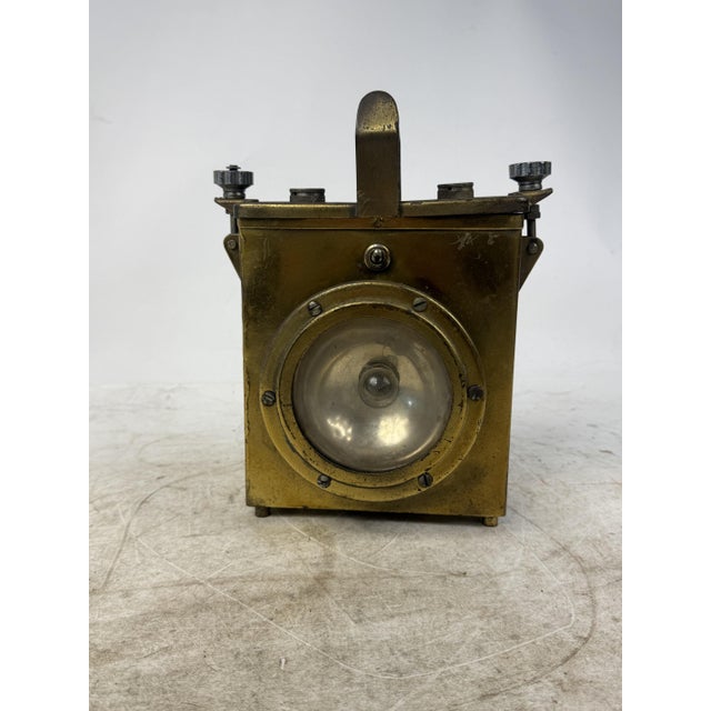 Vintage Bronze Naval Lantern, 1930s For Sale - Image 11 of 12