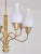 Six Arm Chandelier in Brass and Opal Glass by Edvard Hagman, Sweden, 1956 For Sale - Image 6 of 12