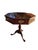 Vintage Custom Mahogany Octagon Pedestal Side Table Ball and Claw Feet Jefferson For Sale - Image 4 of 18