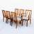 A newly restored set of six British mid century dining chairs by G-Plan, made in England c. 1970s. The chair is defined by...