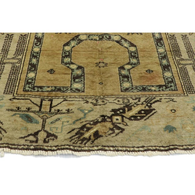 Vintage Turkish Oushak Rug - 04'01 X 06'02 For Sale - Image 4 of 9