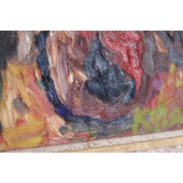 Karl Ragnar Johannesson, Flowers, 1950s, Oil on Canvas, Framed For Sale - Image 11 of 15