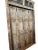 Brown Antique Rustic Carved Exterior Teak Double Hinged Doors, Colonial Plantation Architecture For Sale - Image 8 of 13