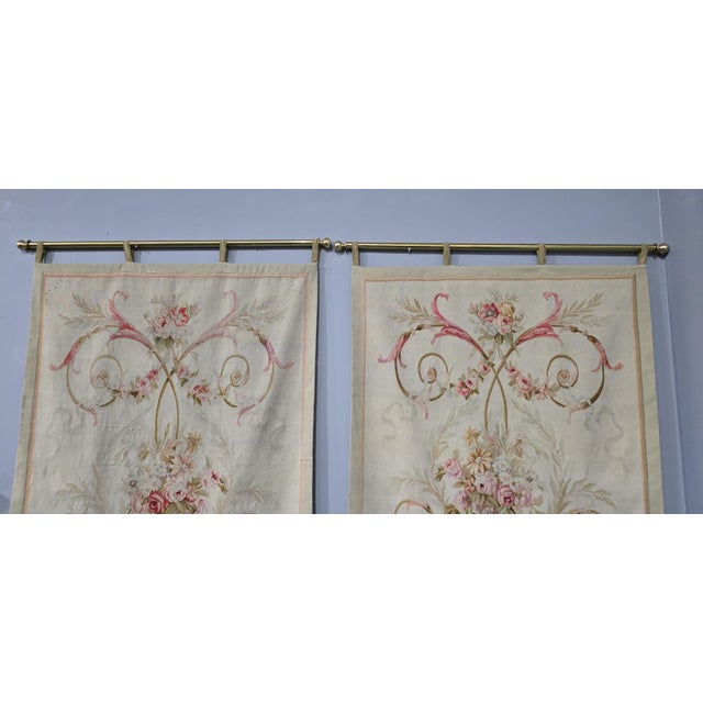 Large French Wall Tapestries, 1880, Set of 2 For Sale - Image 4 of 12